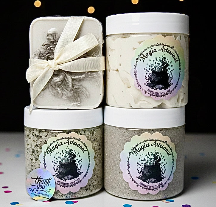 Set, Jabon & Mantequilla & Sales & Exfoliante.